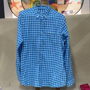 Blue on the Go Performance vineyards vines Button up